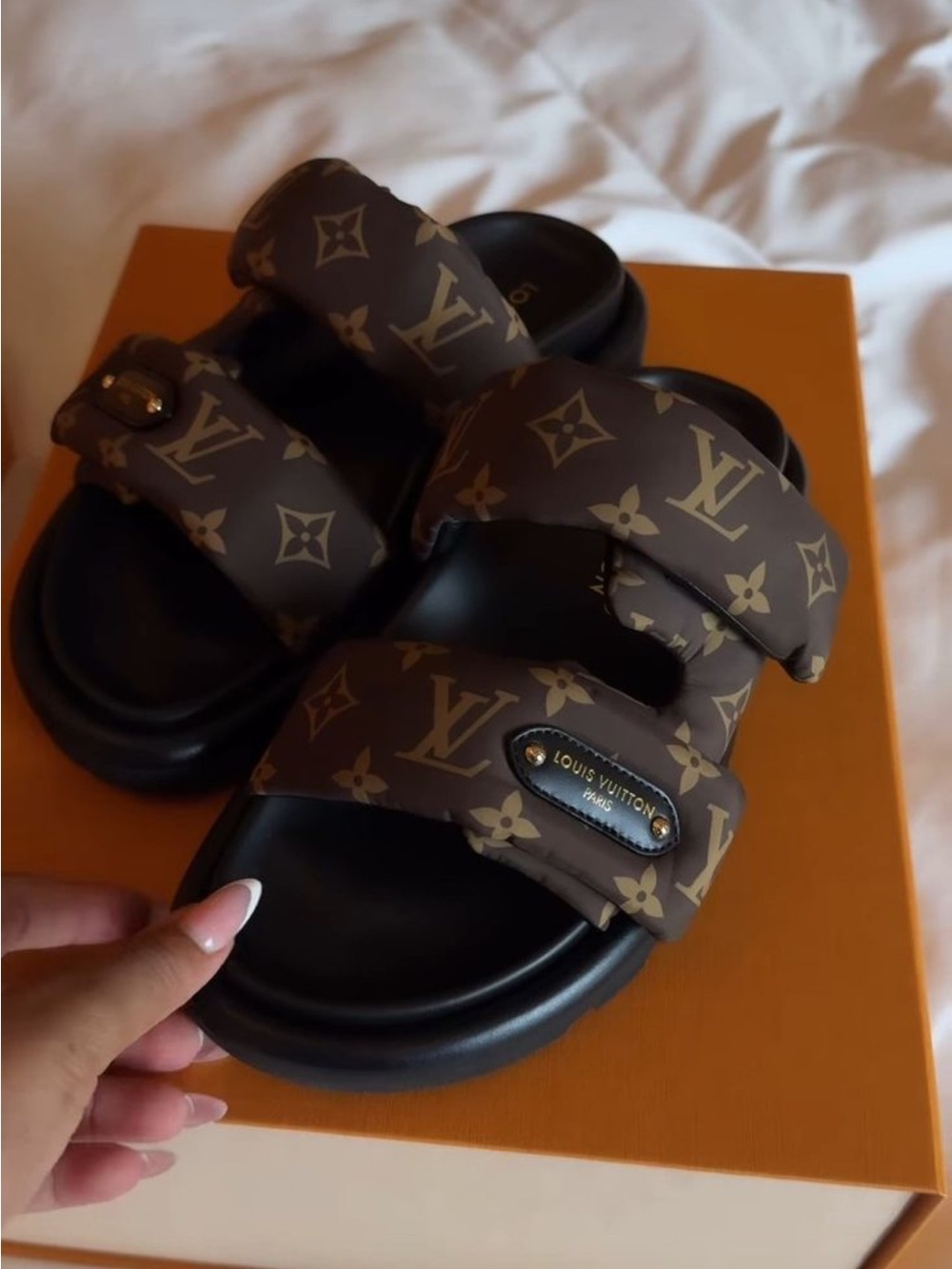 Louis Vuitton Monogram Puffer Sandals